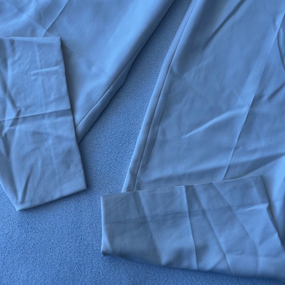 NWT Zara Oyster White Crepe Tuxedo Trouser Pant XL - Picture 12 of 12